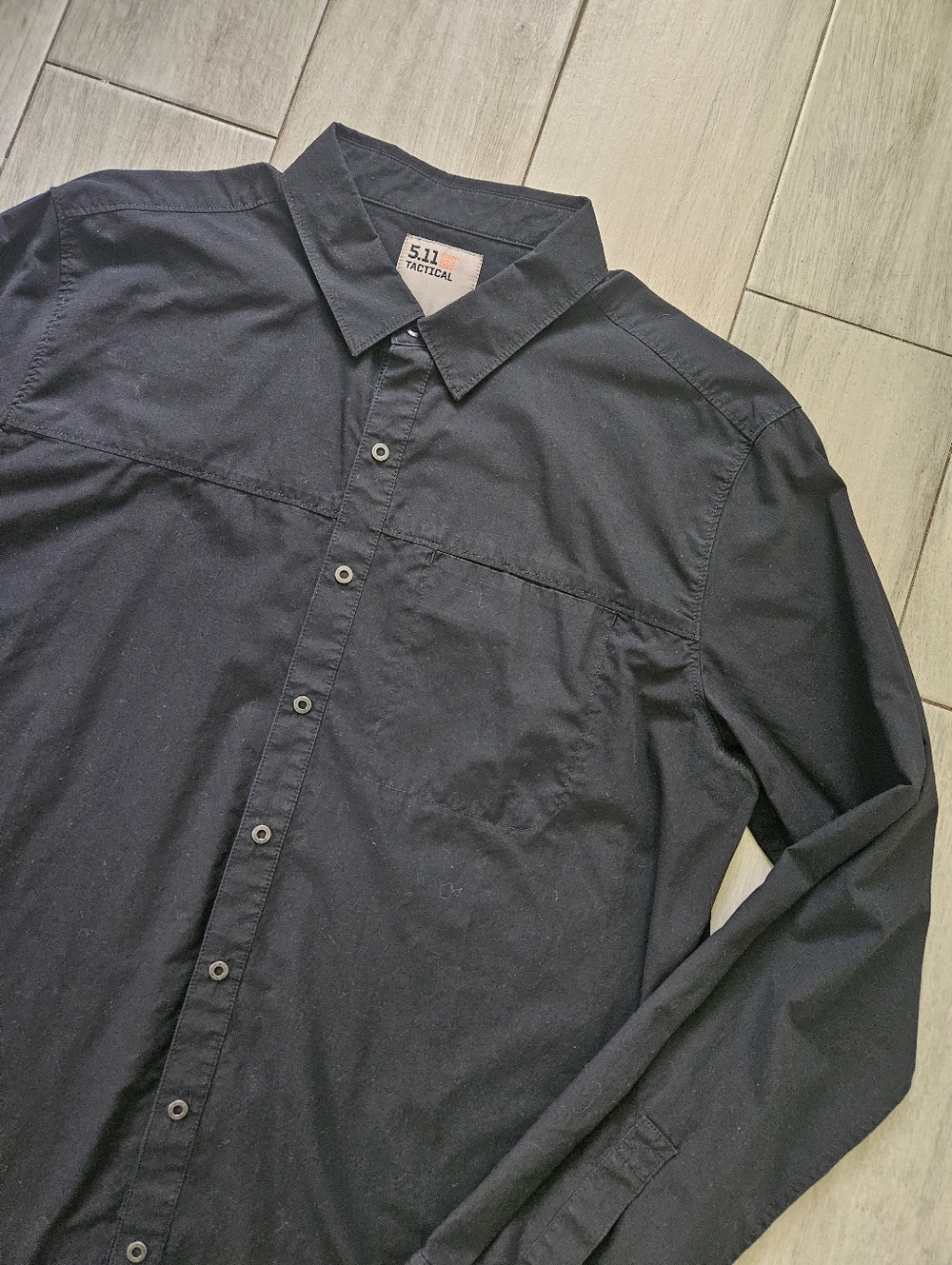 5.11 Tactical Black Long-Sleeve Button Down Shirt